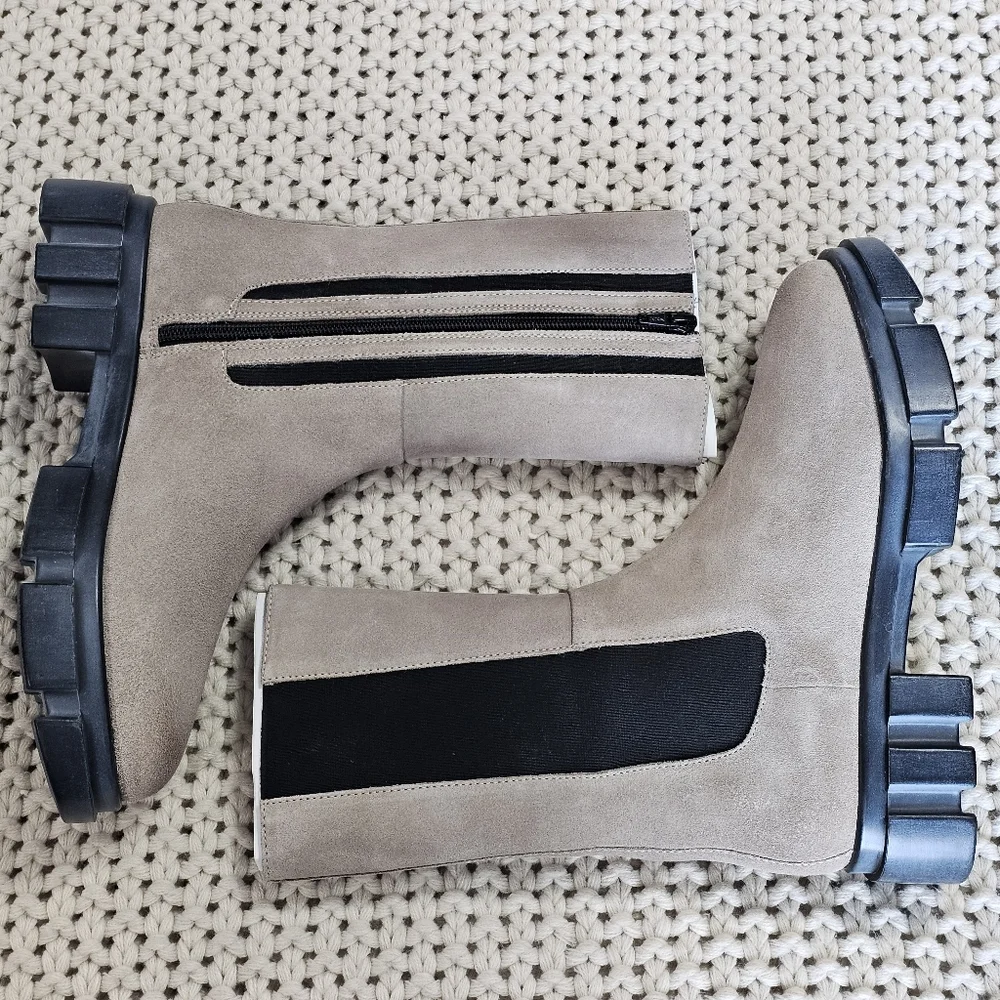 Free People Brooks Lug Chelsea Boots. Size 39 - US 9, NIB - Picture 5 of 16